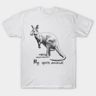 Kangaroo My spirit animal T-Shirt